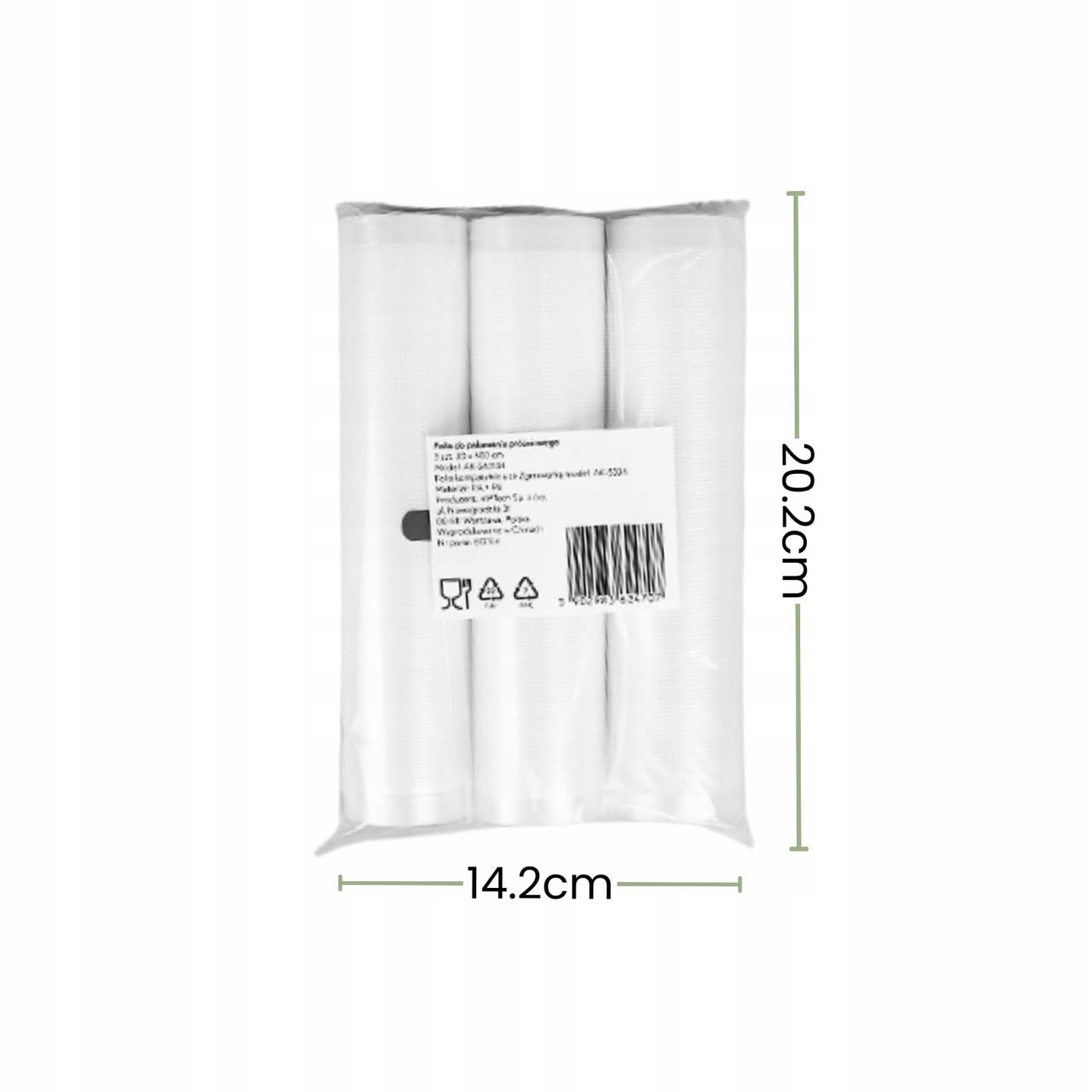 Image secondaire de Huslog Rouleaux Sous Vide - Lot de 45 Sacs 20x300 cm, Sans BPA, Idéal pour Conservation et Cuisson