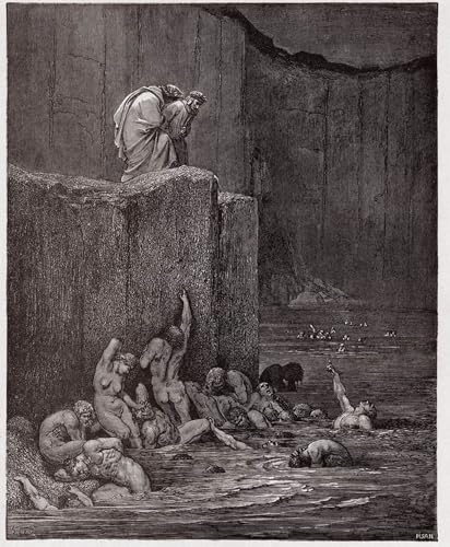 La Divine Comédie de Gustave Doré déco murale chambre et bureau en toile