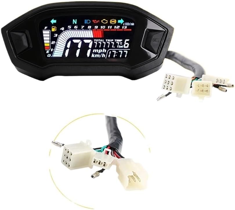 Motorbike Instrument Odometer Motorcycle Digital Dash Universal Digital Board Motorcycle Speedometer Odometer Tachometer for MSX125 2013-2019