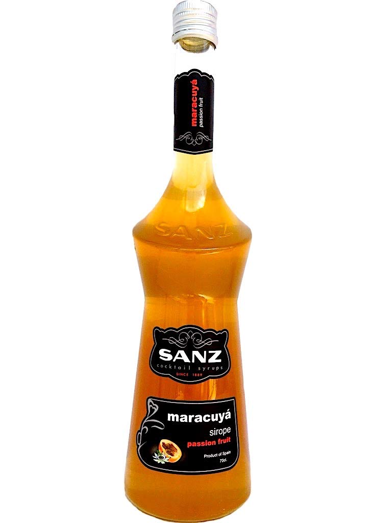 Maracuja Sirup/Passion Fruit SANZ, Cocktail-Sirup mit 12% Maracujasaft ...