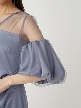 Amazon.co.jp: [フレイ アイディー] チュールコンビパフスリーブ