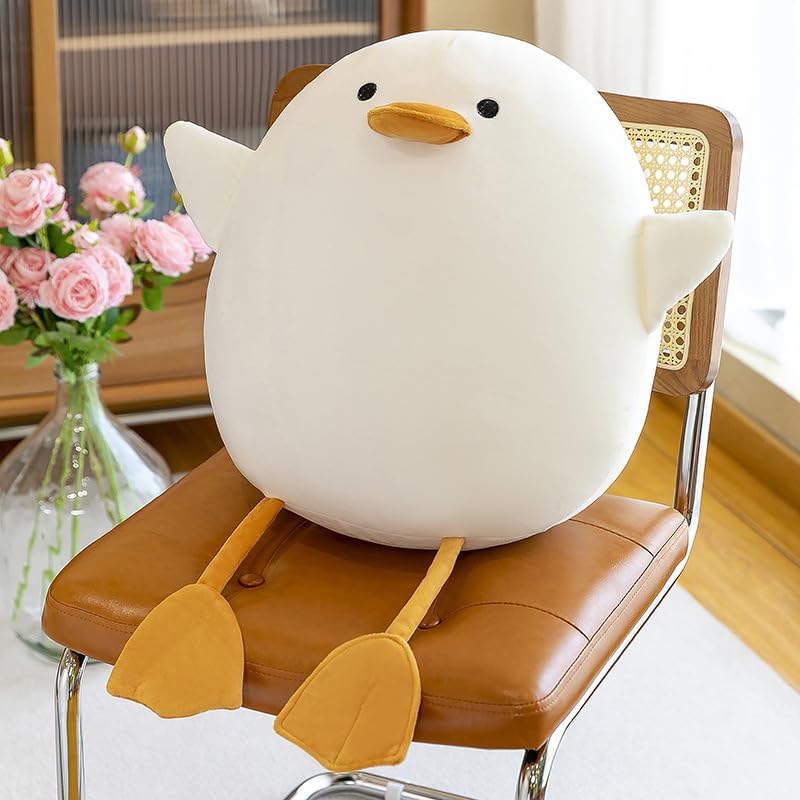 JOSON Duck Stuffed Animals, Cute Duck Plush Pillow, Christmas, Valentine's Day Gifts (White 13.7 inches) image 4