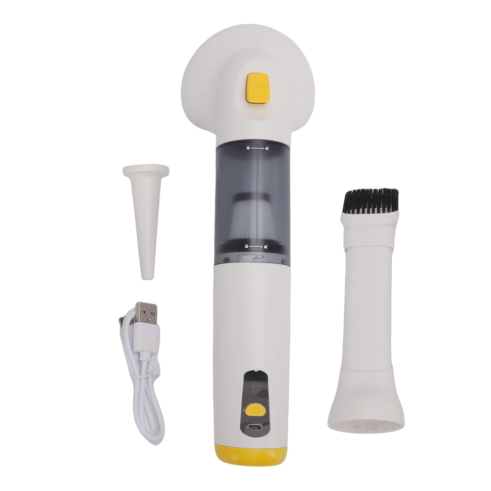 Asixxsix Aspirapolvere Portatile Senza Fili, Tazza per la Polvere da 200 Ml, Batteria da 1000 mAh, Adesivo per Rimozione di Animali Domestici, Aspirapolvere per di Animali Domestici con Accessori per