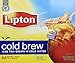 Lipton, Black Tea, Cold Brew, Family Size Tea Bags, 22-Count Boxes (Pack of 3)