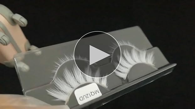 カツルミ　Pray Amazon.com: White Lashes MUQIU37 White False Eyelashes