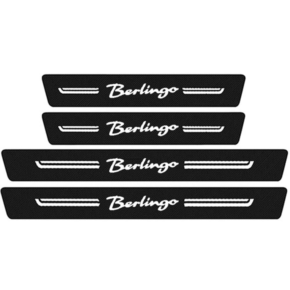 SDYAYFGE 4Pcs Kick Plates Car Door Sill Protector,for Citroen Berlingo