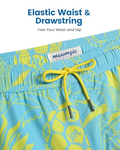 Image of maamgic 2 in 1 Mens Swim Trunks 7 Inch Swim Shorts Swim Suits Board Shorts