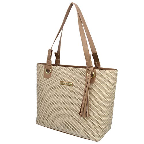 Kit Bolsa Ilhós mais Corrente e Carteira (Nude)
