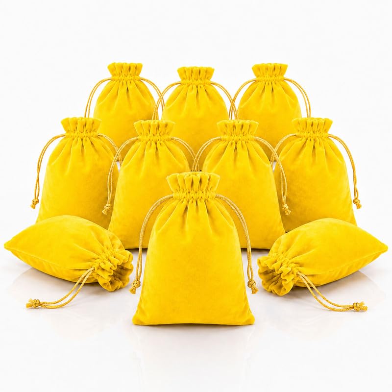 Vibrant set of 10 Velvet Potli Bags for Return Gift, pouch for Wedding gifts, potlis for return gifts bulk, Winter potali for Women Jwellery mehndi haldi dryfruits christmas Handbag-image-9