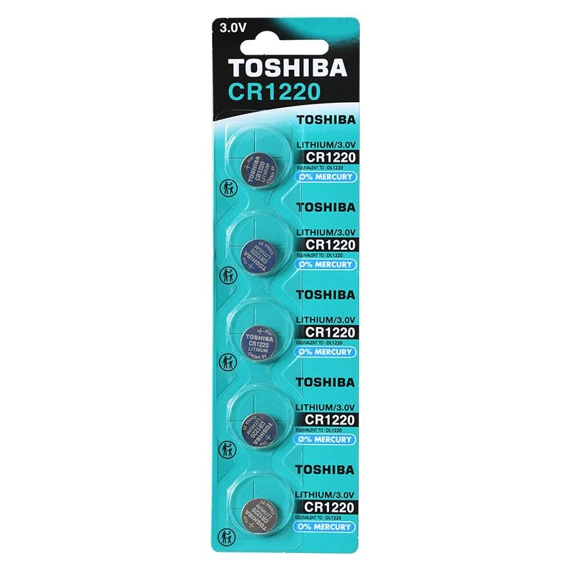 Pack de 5 Pilas de Boton Toshiba CR1220 3V