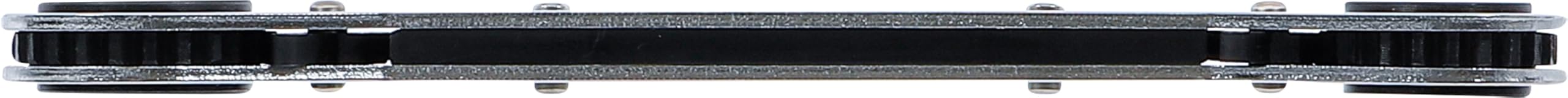 BGS Diy 1450 | Zestaw kluczy oczkowych z grzechotką, prostych, przełączalnych | 6 x 8 - 19 x 22 mm | 5 szt.