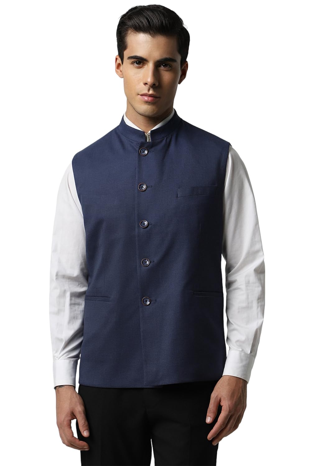 van heusen Men's A-Line Coat (VHNJGCSLFV06681_Navy-picture-17