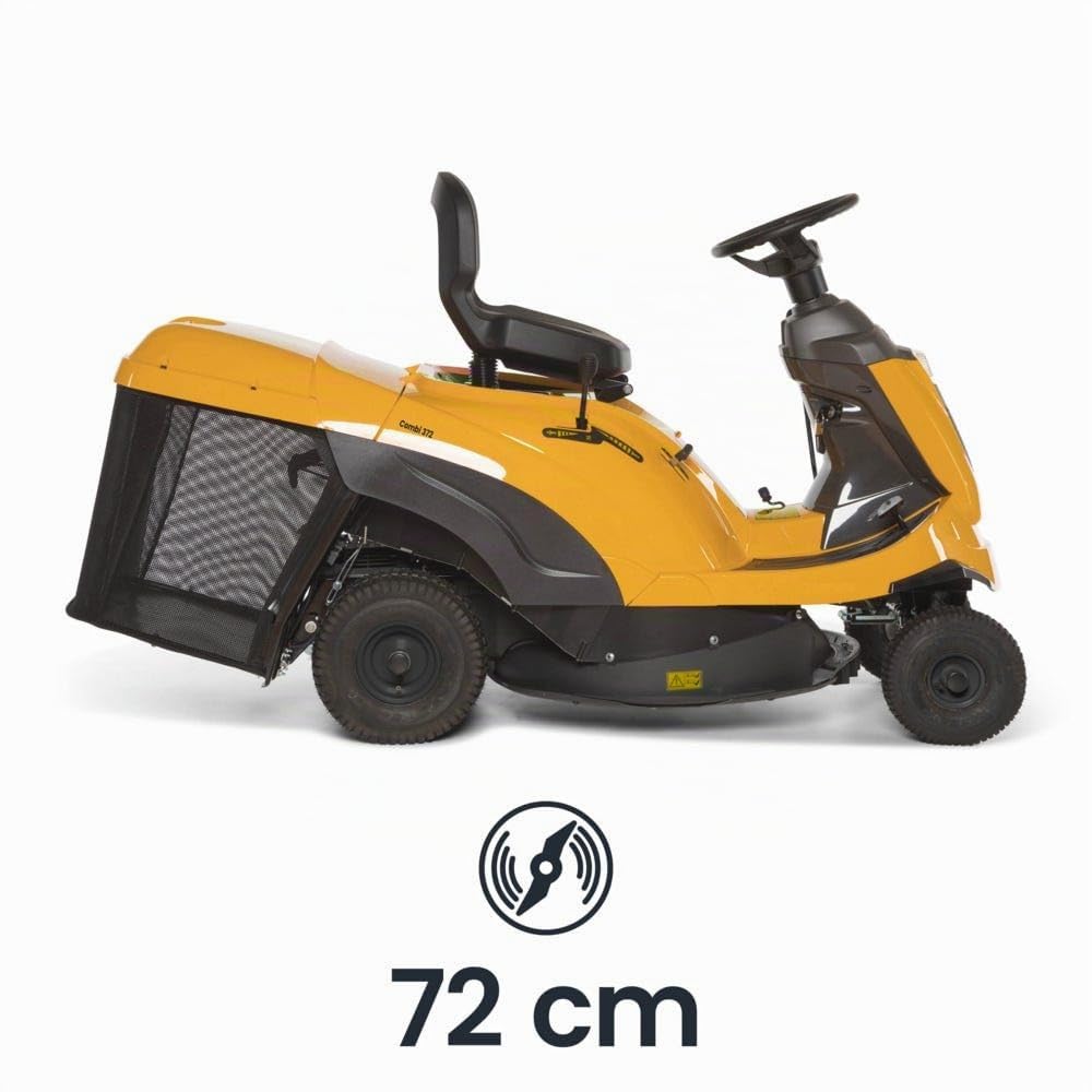 STIGA Cortacésped Combi 372 - Motor 414cc ST 400, cubierta de 72 cm, transmisión hidrostática, depósito de recolección de hierba de 170 l, tapón de mantillo incluido