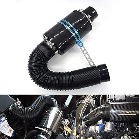 VerRich Cold Air Intake induction kit: 3" Series Universal Car Carbon Fiber Air Filter System Cover