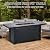 57 Inch Propane Fire Pit Table, 50000BTU Outdoor Gas Fire Pits Rectangular with Rain Cover, Sturdy Steel and Iron Fence Surface, CSA Safety Certified, Companion for Outside Patio Deck Garden