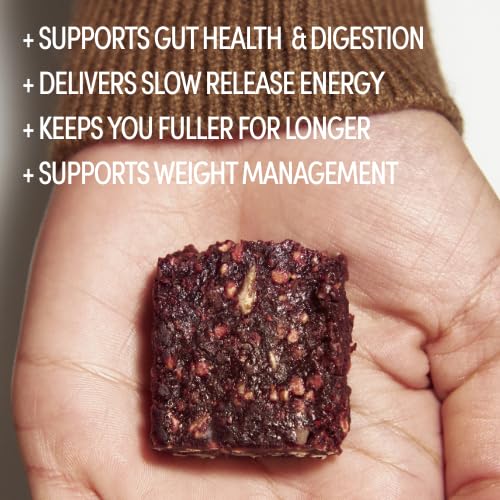 INDI High Fibre Gut Health Bars — Made of 20 Superfoods, Vegan & Gluten Free — Plant Based with Nuts, Seeds & Fruit — No Added Sugar, Natural Energy — 12 Pack, Made in UK - Image 5