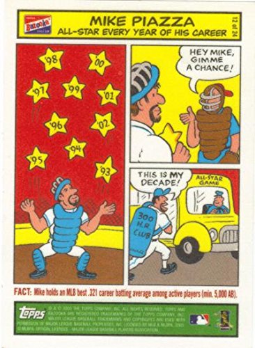 Mike Piazza 2003 Bazooka Comic #12 Mets Baseball Card