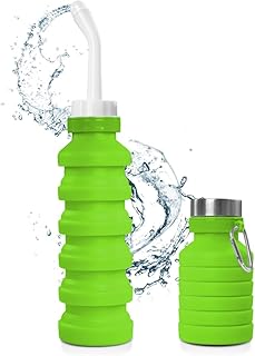 Peri Bottle for Postpartum Care, Portable Bidet for Travel Collapsible & Expandable Handheld Personal Bidet/Personal Hygiene Cleaning, 550ml(Green)