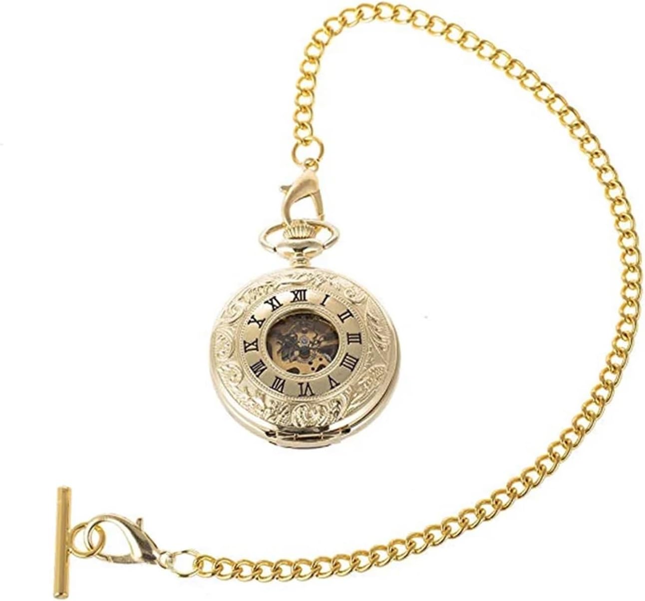 Pocket Watch Swivel Clip Chain 20pcs Vintage Vest Waistcoat Pocket Watch Chain T Bar Lobster Clasps Key Link Charm Gifts for Friends