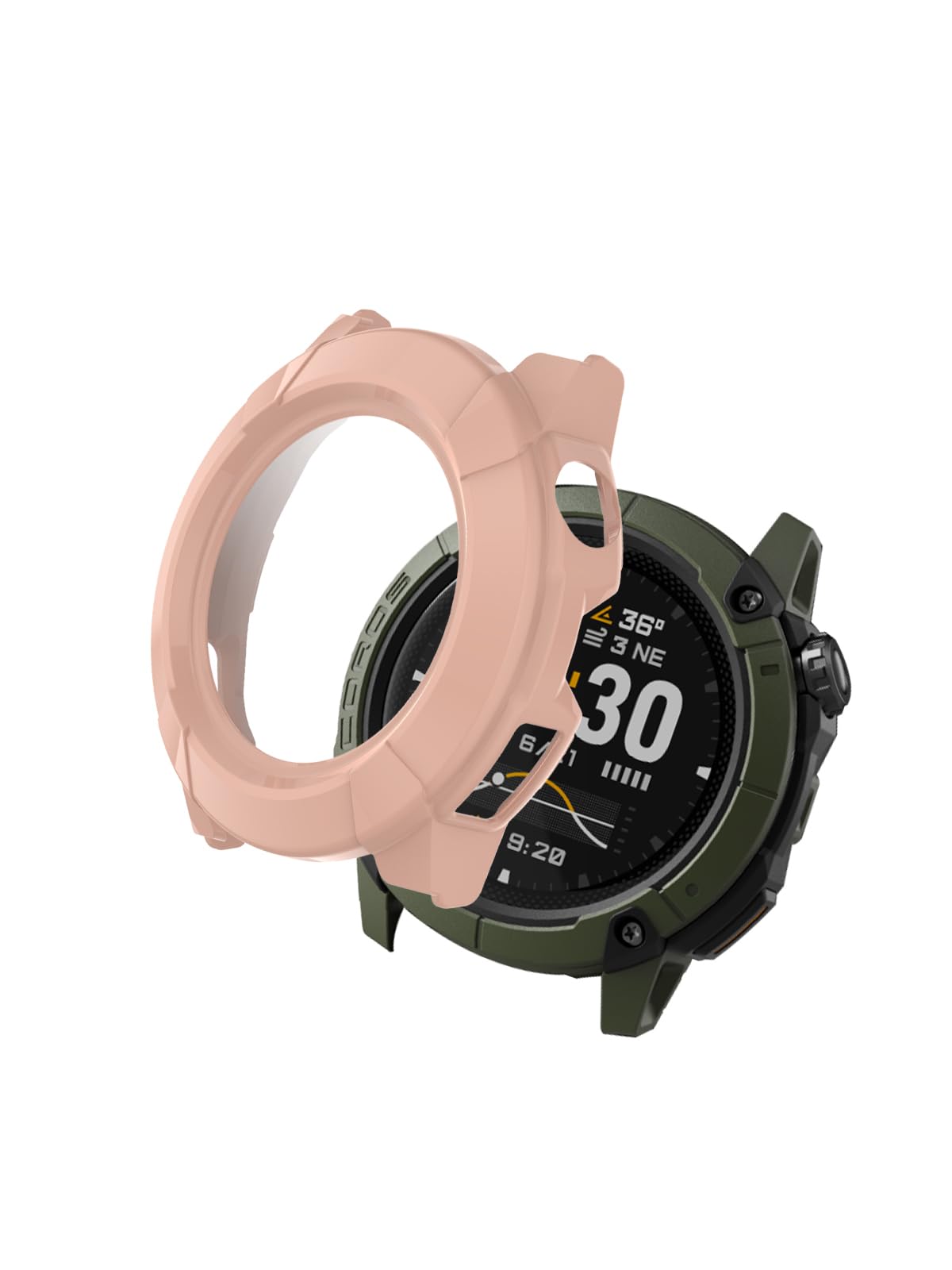 1 Pack for COROS Nomad Outdoor Smart Watch Case Ultra-Thin Hard PC Glass Film Protective Cover BOVUGAC Case