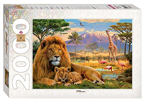 Puzzle 2000 Teile – Löwe Auf Savannengras, Kenia Produktbild-Vorschau 11