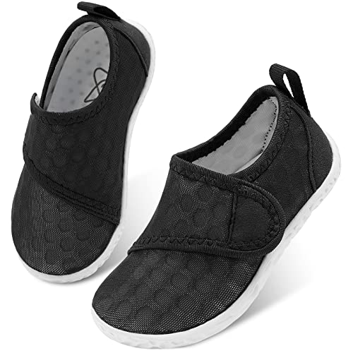 Image of LeIsfIt Toddler Water Shoes Boys Girls Barefoot Aqua Socks Kids Breathable Quick-Dry Swim Shoes for Beach Pool Surf