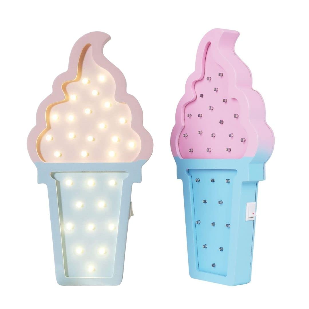 Ice Cream Light, Valentine Romance Atmosphere Light, Birthday Party Ice Cream Party Decoration, Wedding Bridal Shower Decor, LED Night Light (One)