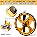 YS YUSON 6 Inch Metric Measuring Wheel for Outdoor Use, Telescopic Handle | Foldable & Lightweight | One-Key Reset | Mechanical Gear Counter Wheel Measurement Roller, Measures Up to 9999 Meters