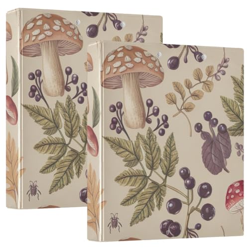 Classeur flexible à anneaux en D beige de 3,8 cm avec poches intérieures de rangement