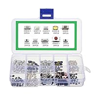 ZHOUYUFAN 250 Stück 10 Arten taktile Drucktasten-Fernbedienungsschlüssel