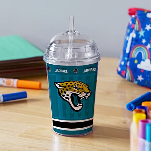 Image of Rico Industries NFL Football Rookie of The Year 12oz Acrylic Tumbler, Youth Tumbler with Swirly Straw