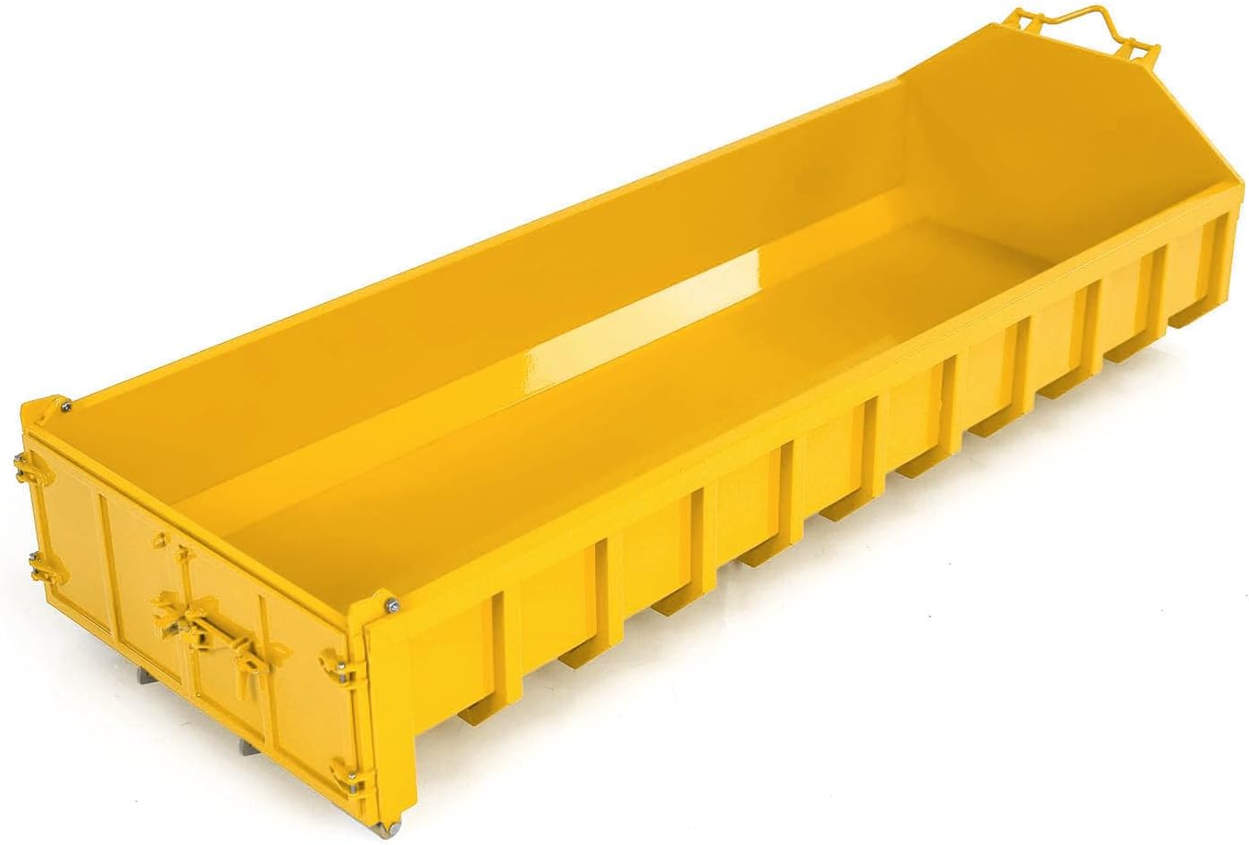 1/14 10x10 Metal Bucket for Hydraulic Remote Control Dumper Car 8x8 Tipper Truck for Adult Hobby(Yellow)
