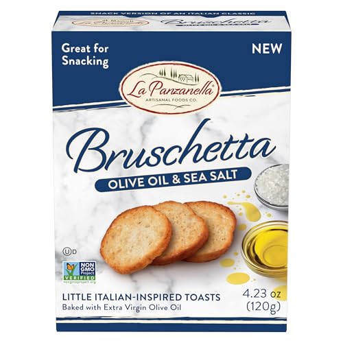 La Panzanella Olive Oil and Sea Salt Bruschetta Crackers - Italia...