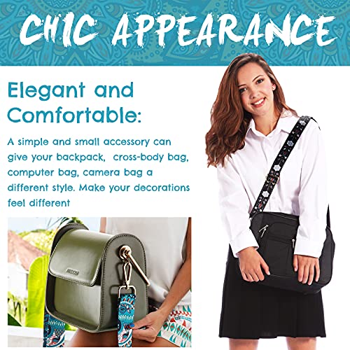 Weewooday 3 Pieces Purse Straps Replacement Crossbody Straps Adjustable Handbag Shoulder Strap Guitar style Strap for Women 6