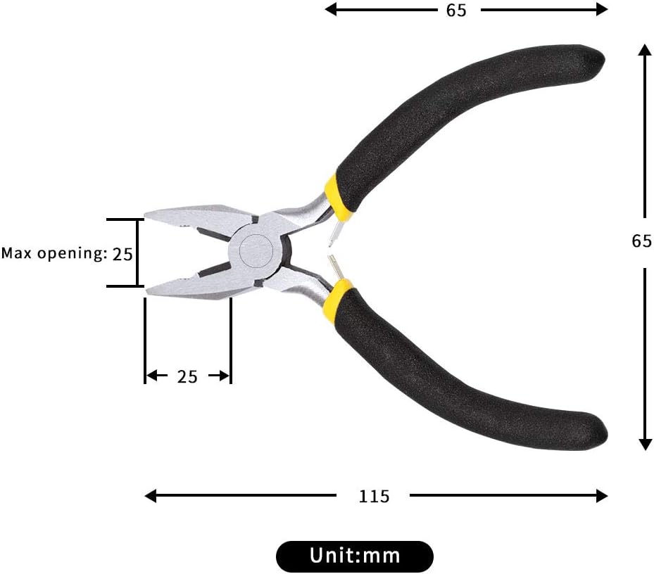 Mini Lineman Pliers Combination 5 Inch Wire Cutter Pliers Micro Beading