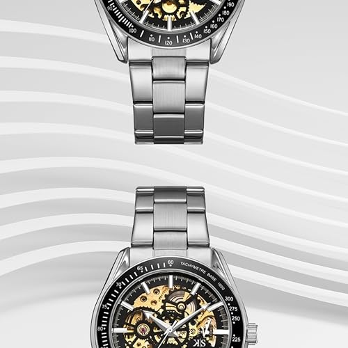 Image of Kenneth Scott Men's Mechanical Casual Watch |43mm - K22312-BBBB