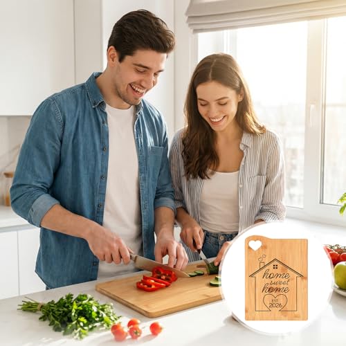 Tabla de cortar rectangular de bambú personalizada miniatura 7