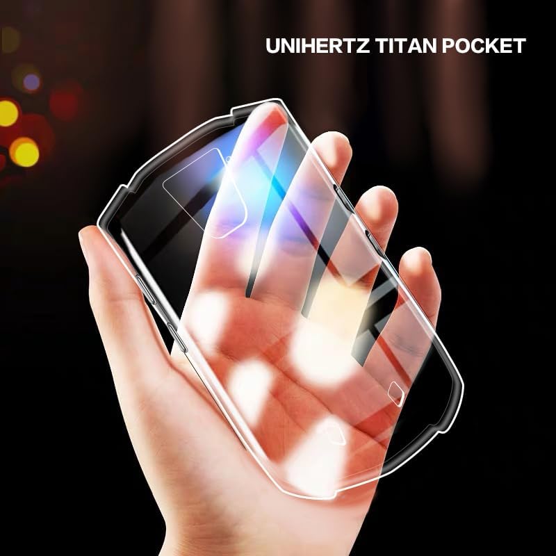 TPU Handyhülle Kompatibel mit Unihertz Titan Pocket - Stoßfeste Schutzhülle mit Präzisen Aussparungen und Kratzfester De