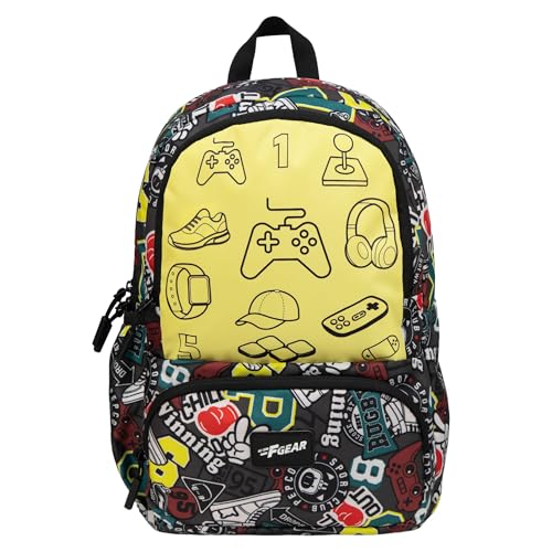 Image of F Gear Colour Buddy 12L Kids Backpack, Kids Can Colour On The Bag, 1 Compartment & 2 Pockets; Lightweight, Durable & Fun Backpack for School & Travel | Comfortable & Stylish Bag
