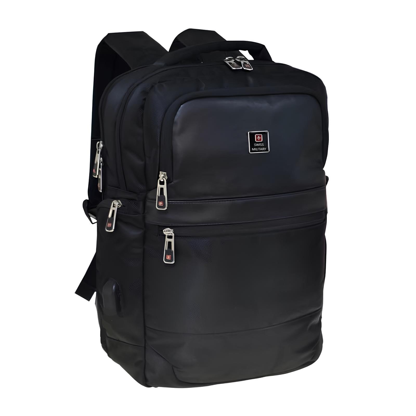 Sponsored Ad - Blackjack Stylish & Durable Laptop Backpack 15.6 Inch with USB Charging Port, Quick Access Pockets, Luggage Trolley Strap, 22L Slim Office Travel College Bag for Men & Women- Black