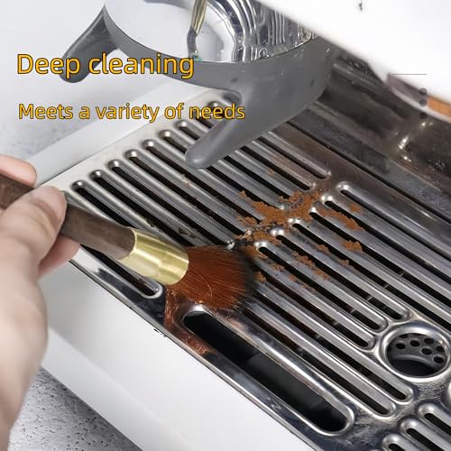 3-Piece Coffee Machine Cleaning Brush, Grinder Cleaning Accessories, Suitable for Coffee Bean Grinding and Coffee Powder Cleaning, Ideal for Baristas in the Home Kitchen