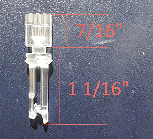 Asia Buy Blind Parts Vertical Blind Track Carrier Stem/Hook w/C Clips - No Carrier (5) - Thumbnail 4