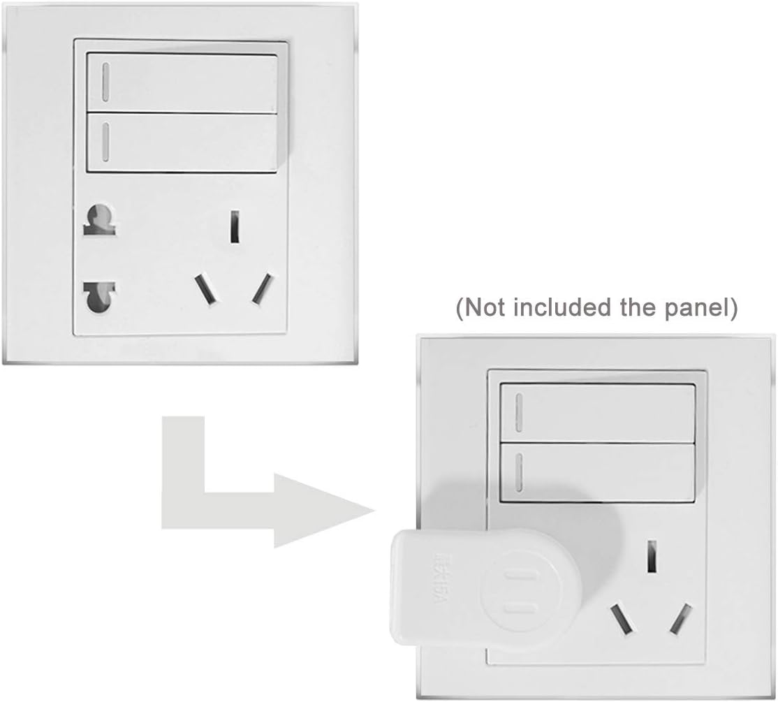 xiwai NEMA 1-15P USA Outlet Saver Power Extension Adapter 2-Prong 2 Outlets 90 Degree Up Down Angled