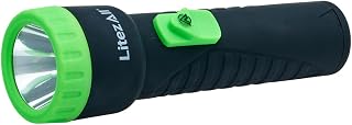 Kodiak LitezAll 80 Lumen Everyday D Battery Flashlight with 300 Foot Beam | Single Button On/Off, Resin Housing, Soft Touch Grip, 1 D Cell Included, Home Use, Storm Ready, EDC Compact
