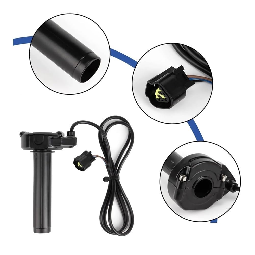 Poignées d'accélérateur Guidon adapté aux vélos électriques sur Light Bee X/S for accélérateur sur, poignée d'accélérateur torsadée for vélo électrique(Carbon Fibre Colour)