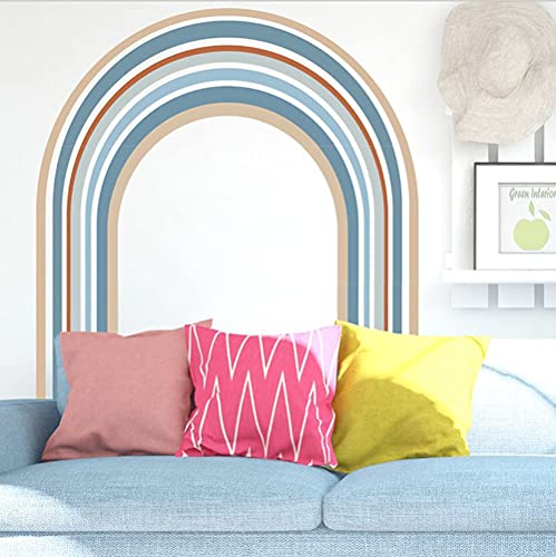 2021年の新家の装飾のウォールステッカーは削除できますおしゃれ ウォールステッカー 壁紙 DIY (レインボーステッカー, 93cm)