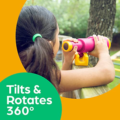 Jungle Gym Kingdom Playground Accessories - Pirate Ship Telescope For Kids - Plastic Attachment For Treehouse, Outdoor Playhouse, Playset, Backyard Swing Set (Pink) #TOP3