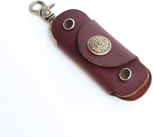Vista 9 de Upgraded Minimalist Leather Key Case Securely Prevents Falling Off Key Holder Key Organizer