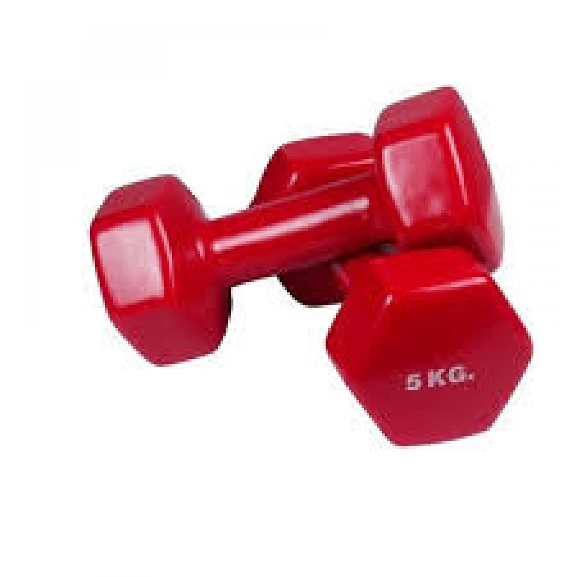 MGW Vinyl Hexa Dumbbells (Set of 2) (Colour may vary) (5KG Pair)