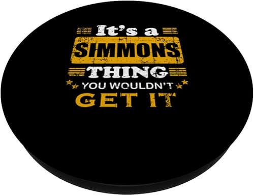 Miniatura 2 de It's A Simmons Thing You Wouldn't Get It Nice Family Name PopSockets Standard PopGrip